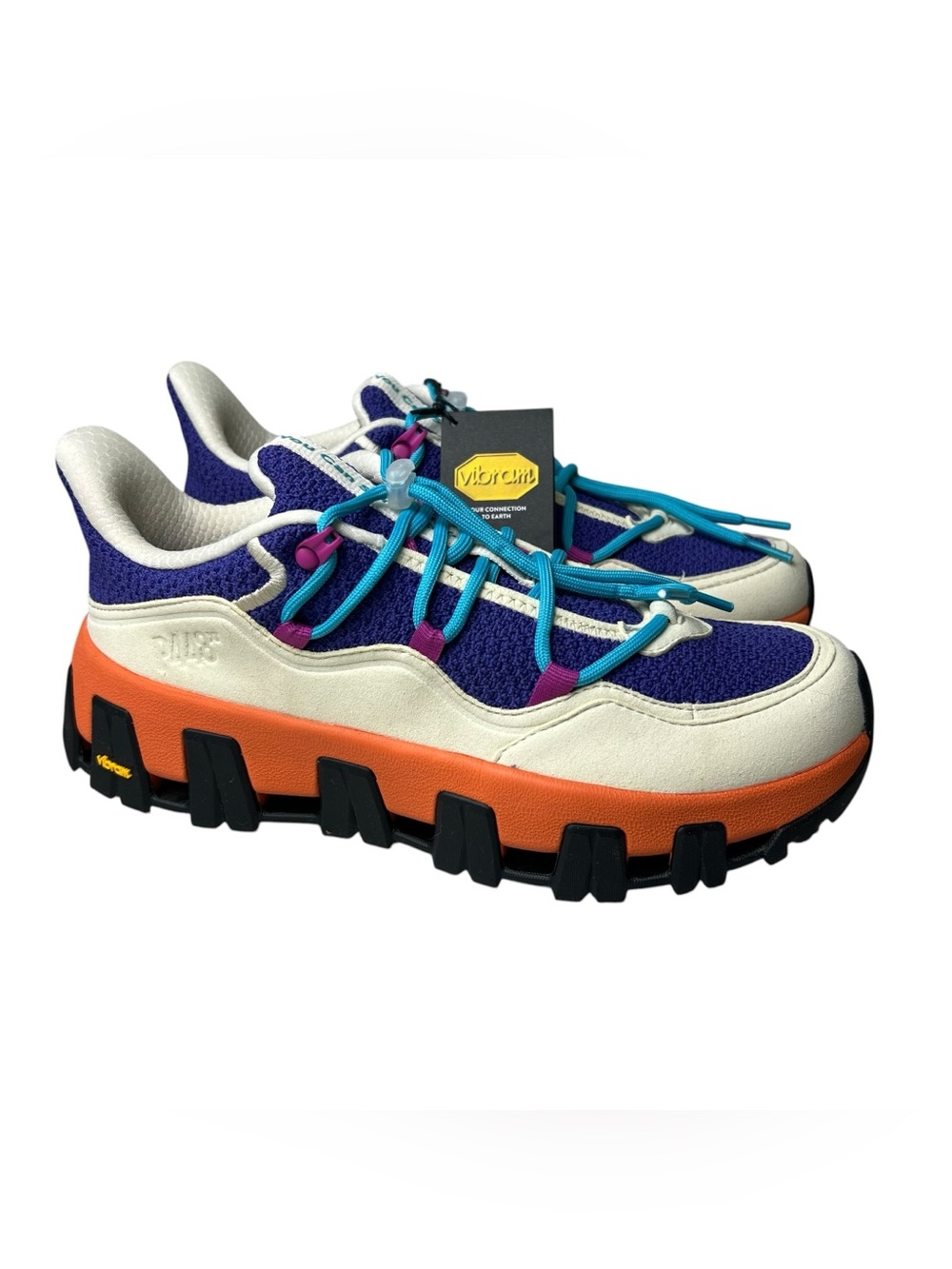 P448 Monalea NIB Women’s Size 39(8.5-9)  Low Top Purple/Orange Trail Shoe Vibram